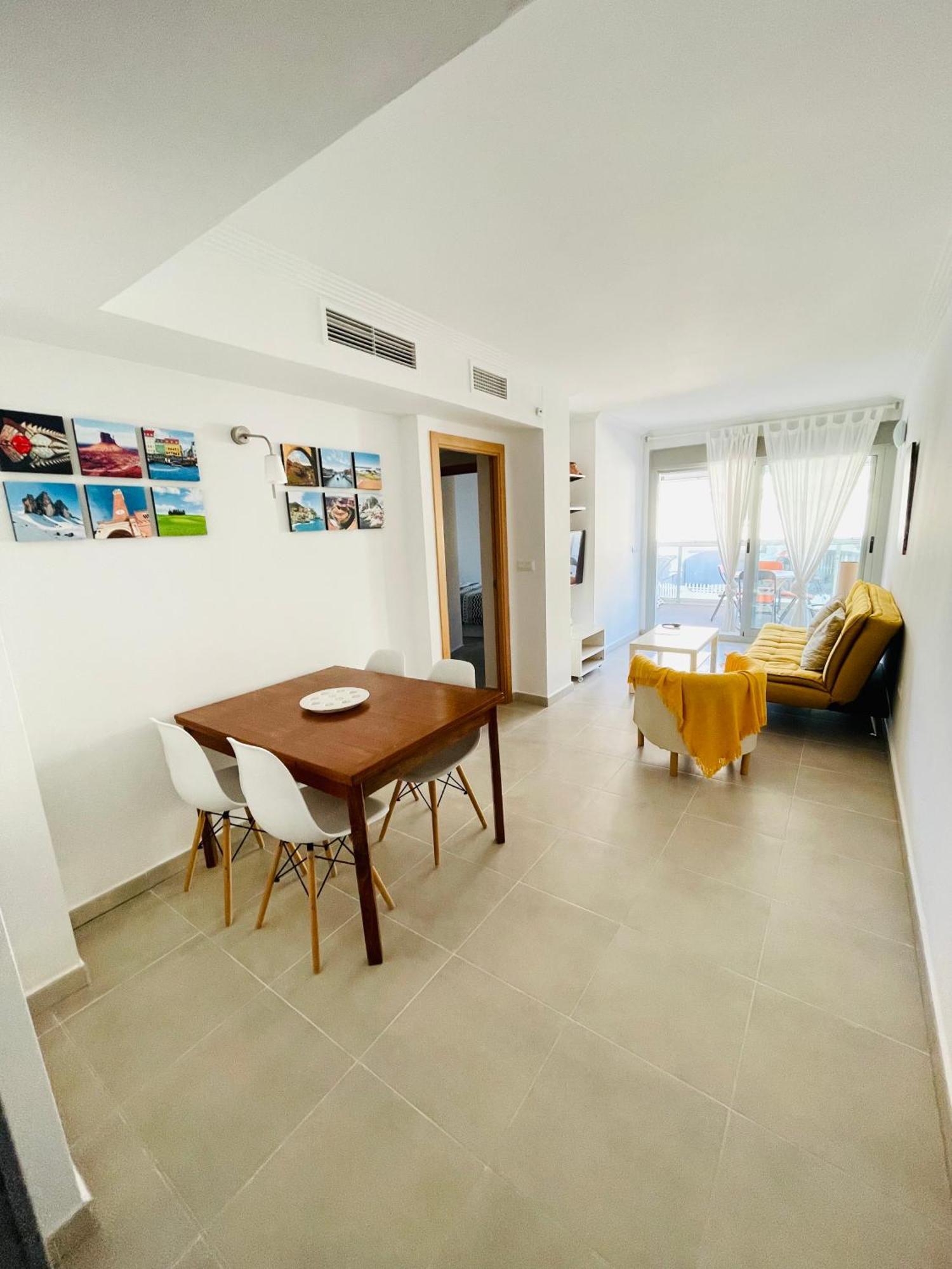 Apartamento En Primera Linea Con Vistas A La Playa Ensenada Del Esparto Del Residencial Vina Del Mar Appartement La Manga del Mar Menor Buitenkant foto