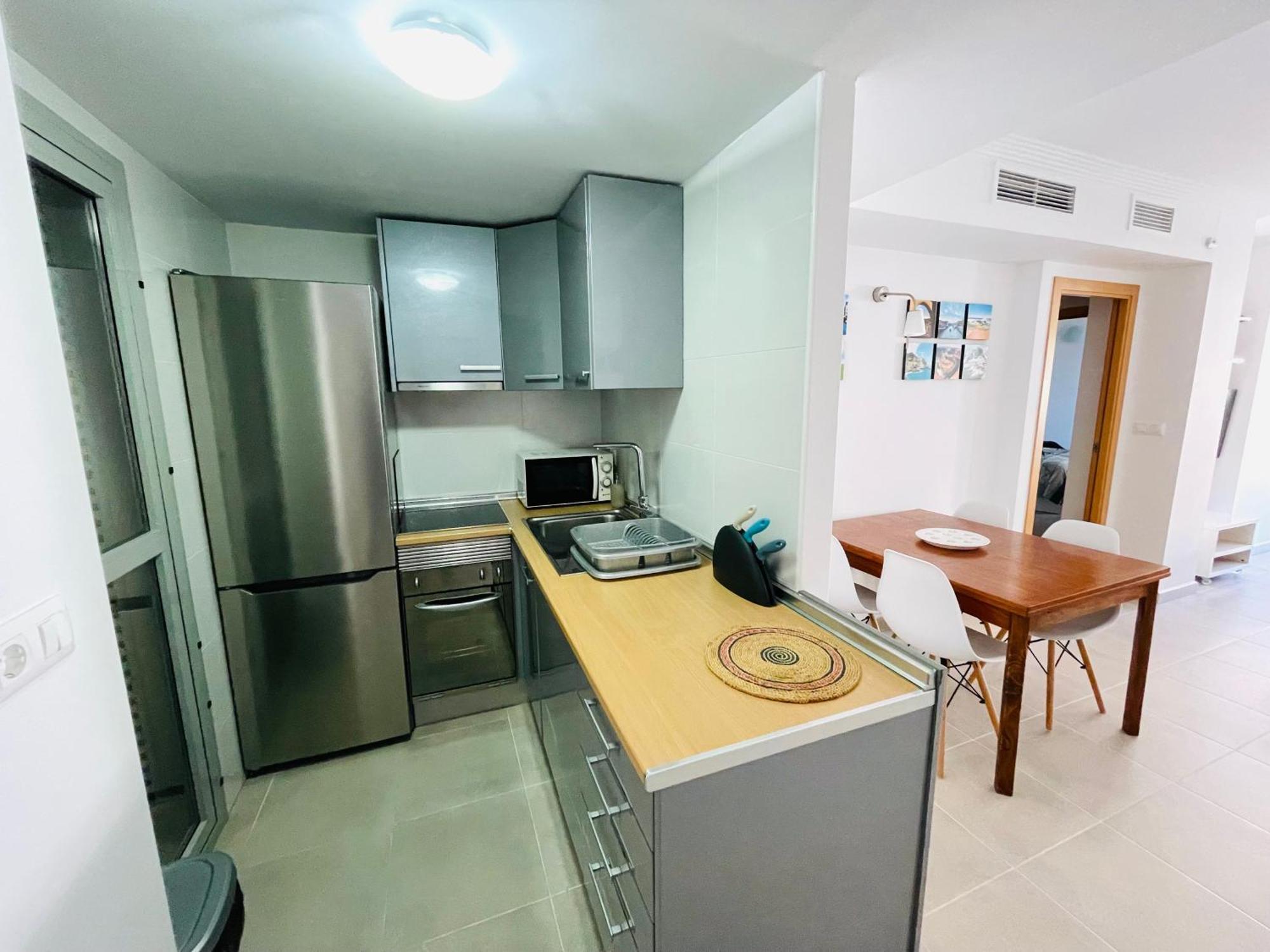 Apartamento En Primera Linea Con Vistas A La Playa Ensenada Del Esparto Del Residencial Vina Del Mar Appartement La Manga del Mar Menor Buitenkant foto